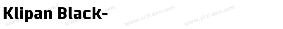 Klipan Black字体转换